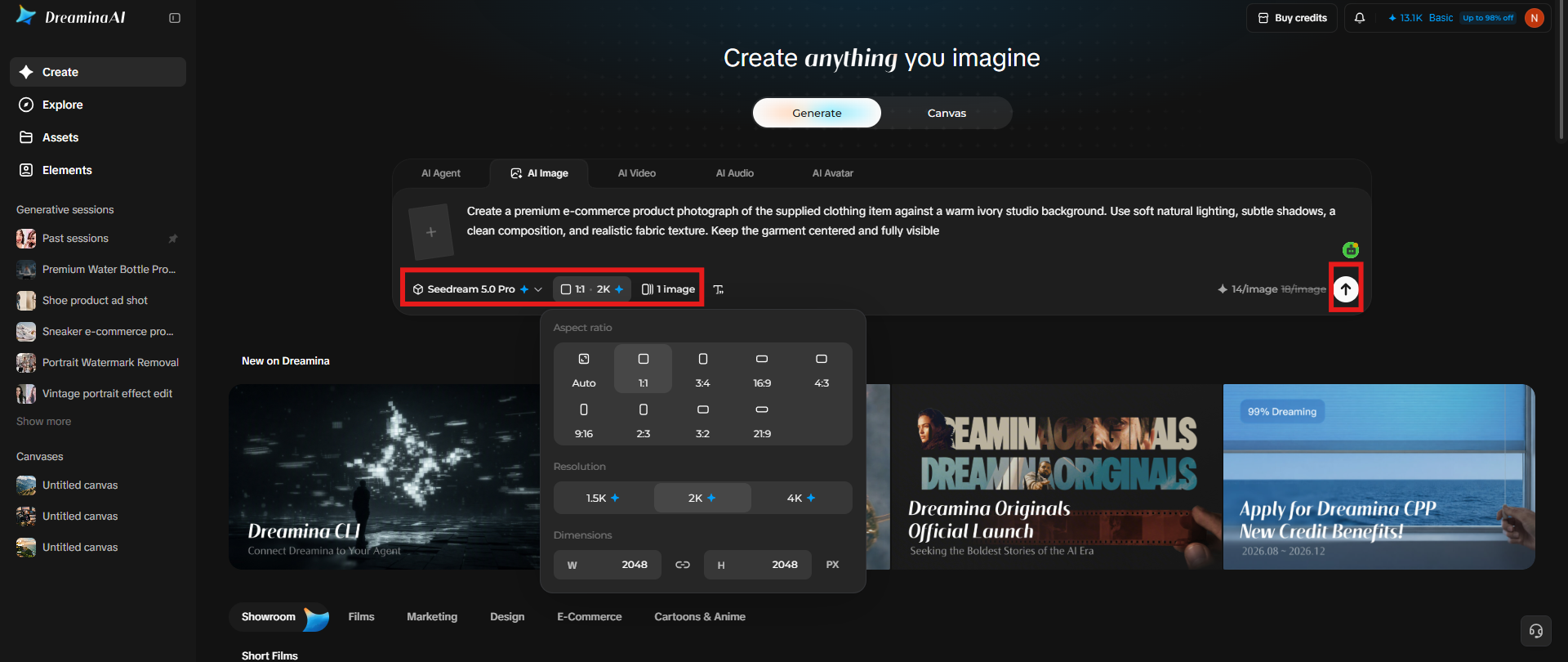 Personalizar la configuración y generar