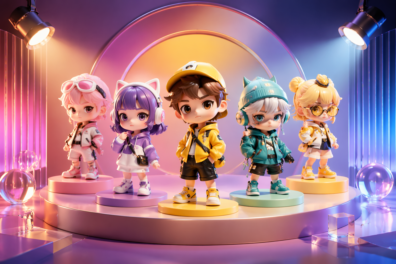 AI Collectible Figure campaign hero visuals