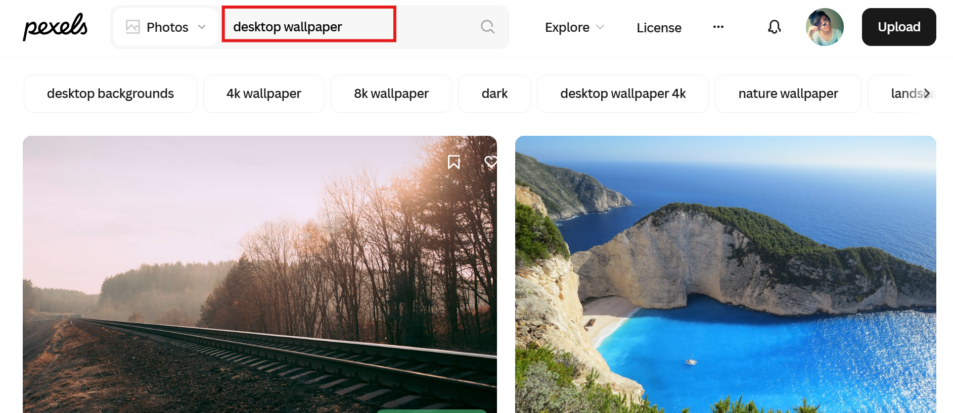masaüstü duvar kağıtları arayın