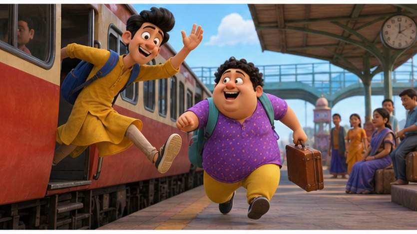 Motu Patlu AI Video Prompt example 3