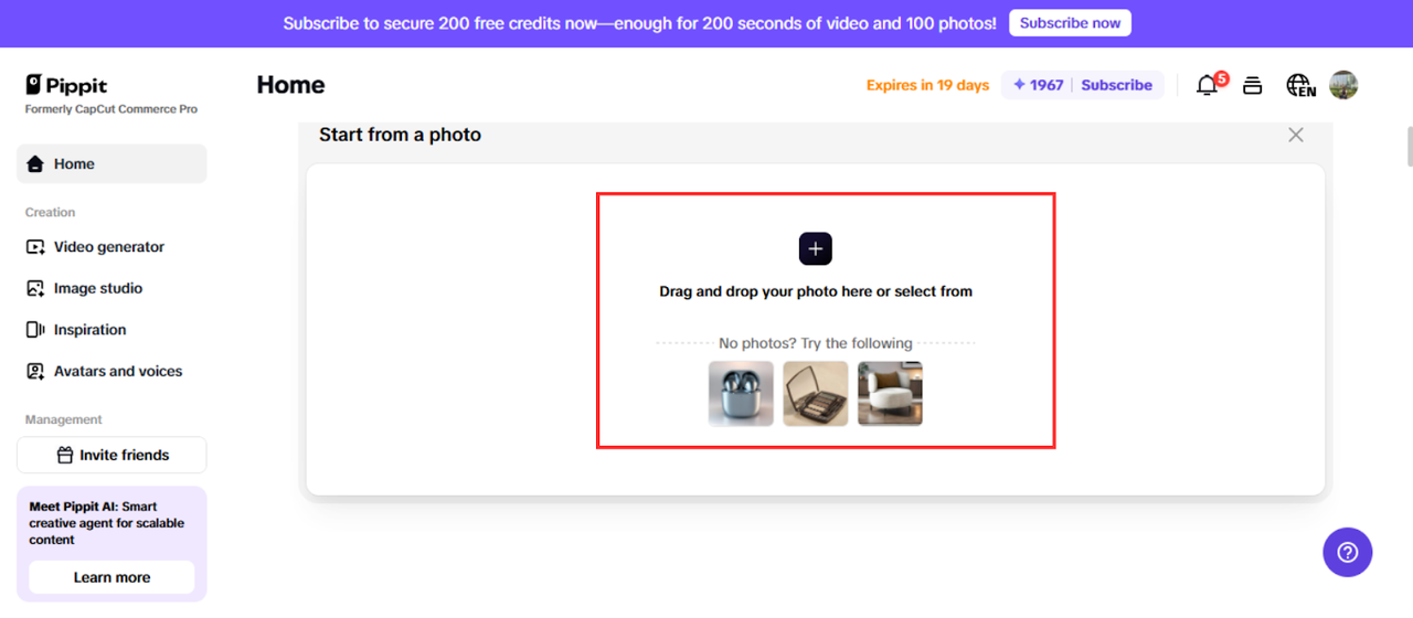 Drag or drop your photo