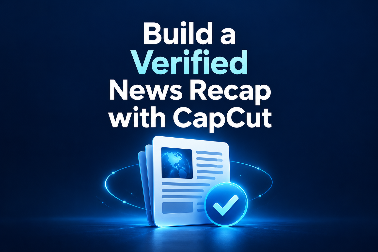 Build a Verified News Recap with CapCut