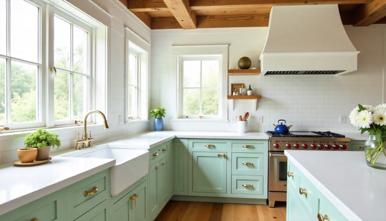 Rustic farmhouse kitchen design