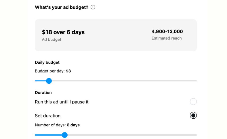 Image showing how to decide the duration of the ad