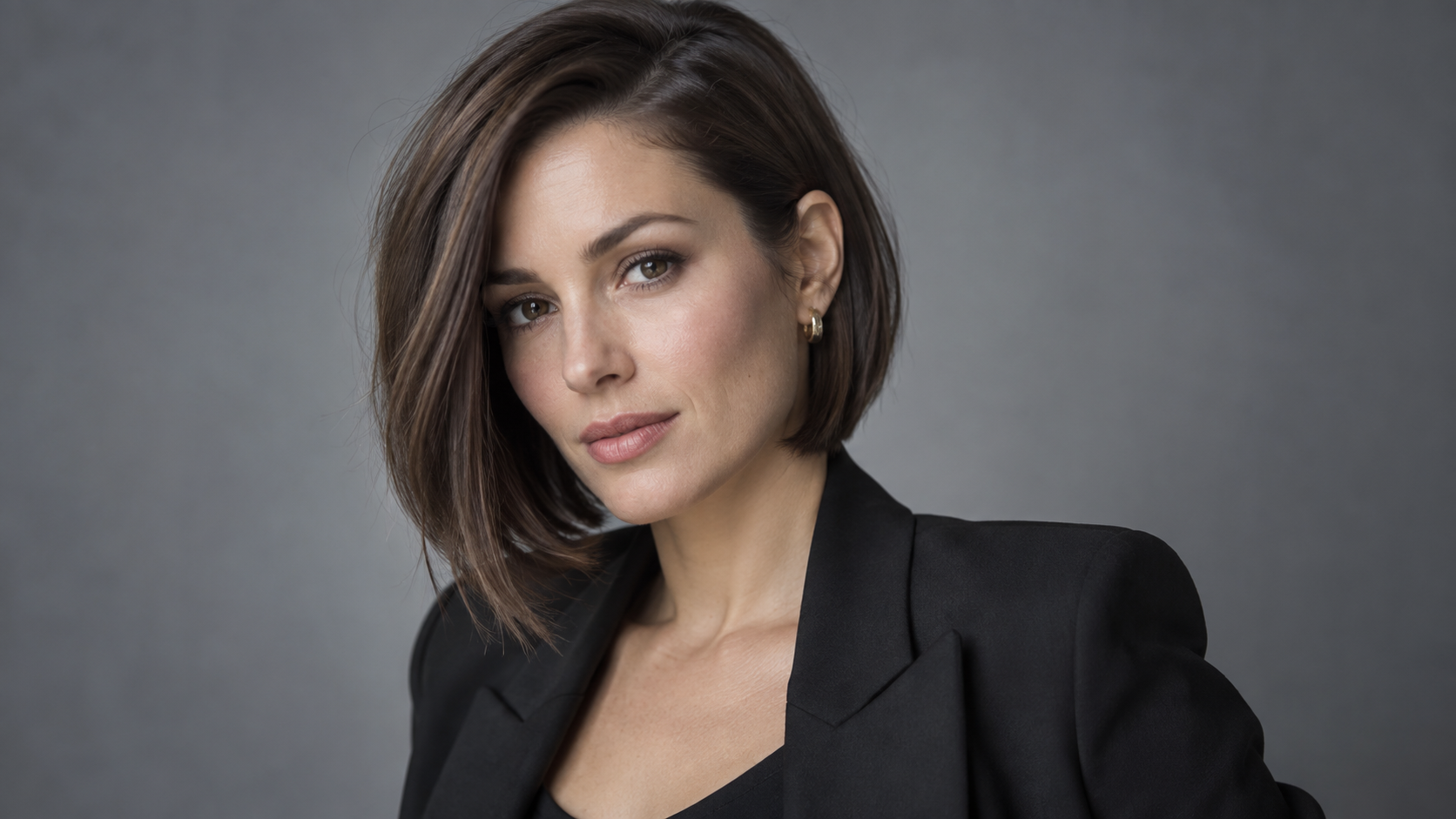 AI bob haircut trend: Sleek Asymmetric Bob