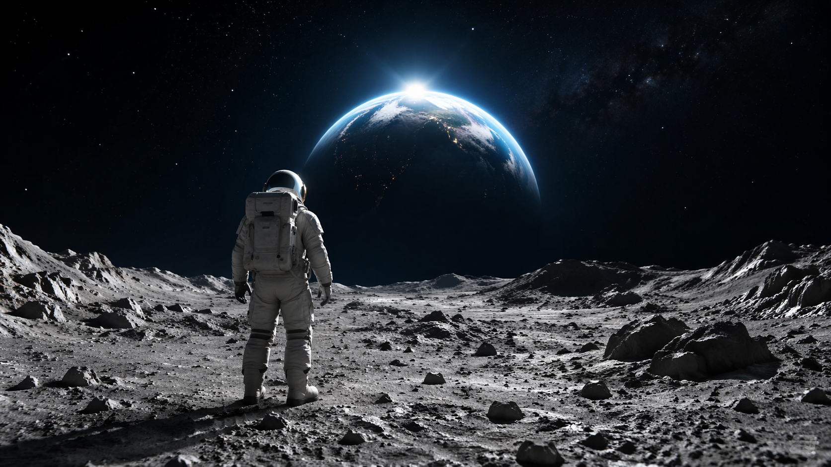 Dreamina astronaut filter prompt example 1: Cinematic Astronaut Portrait