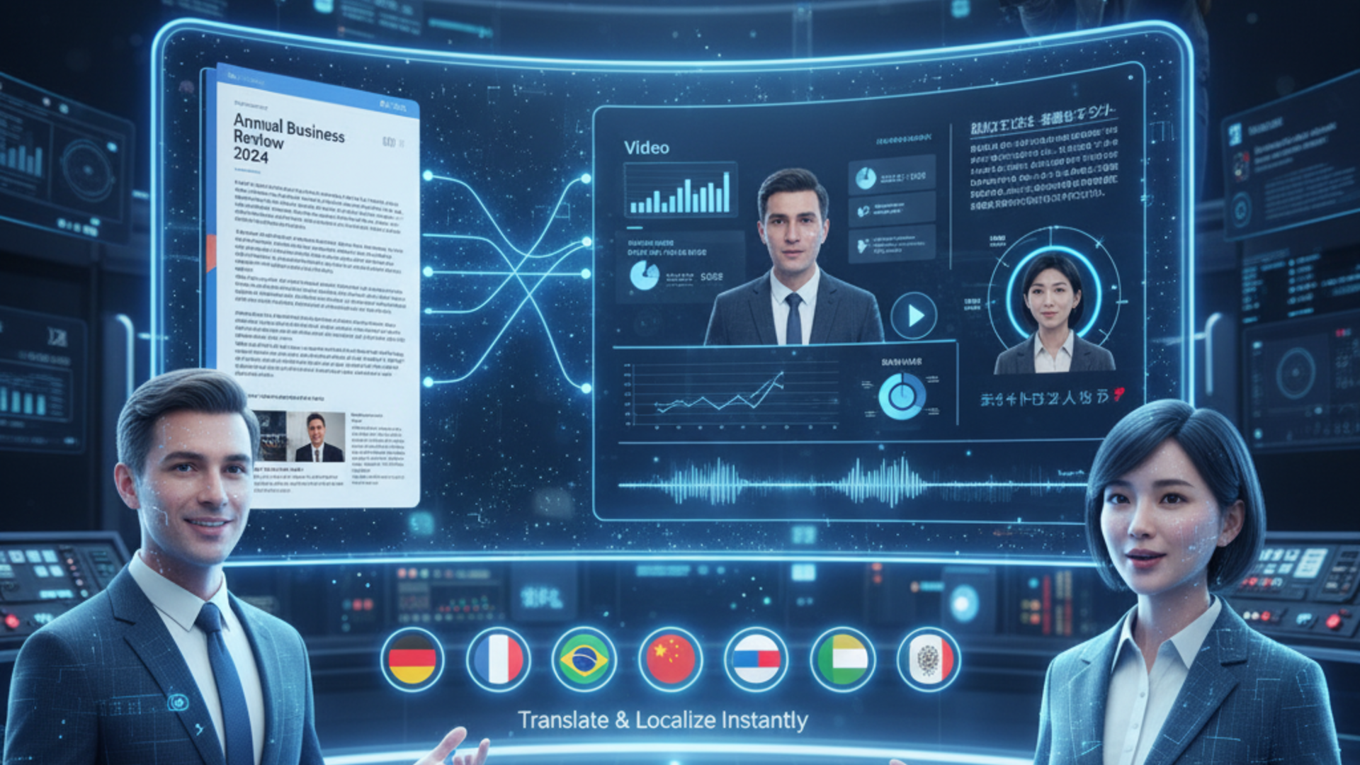 AI talking avatars for localization