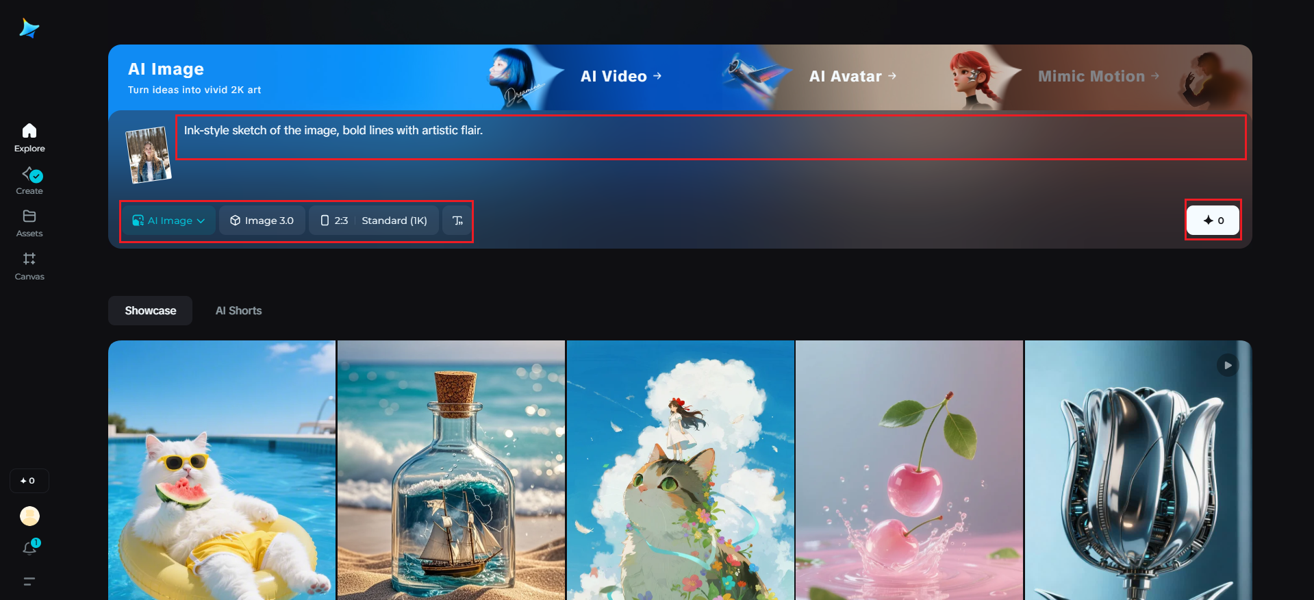 Verwandle mein Foto in eine Skizze