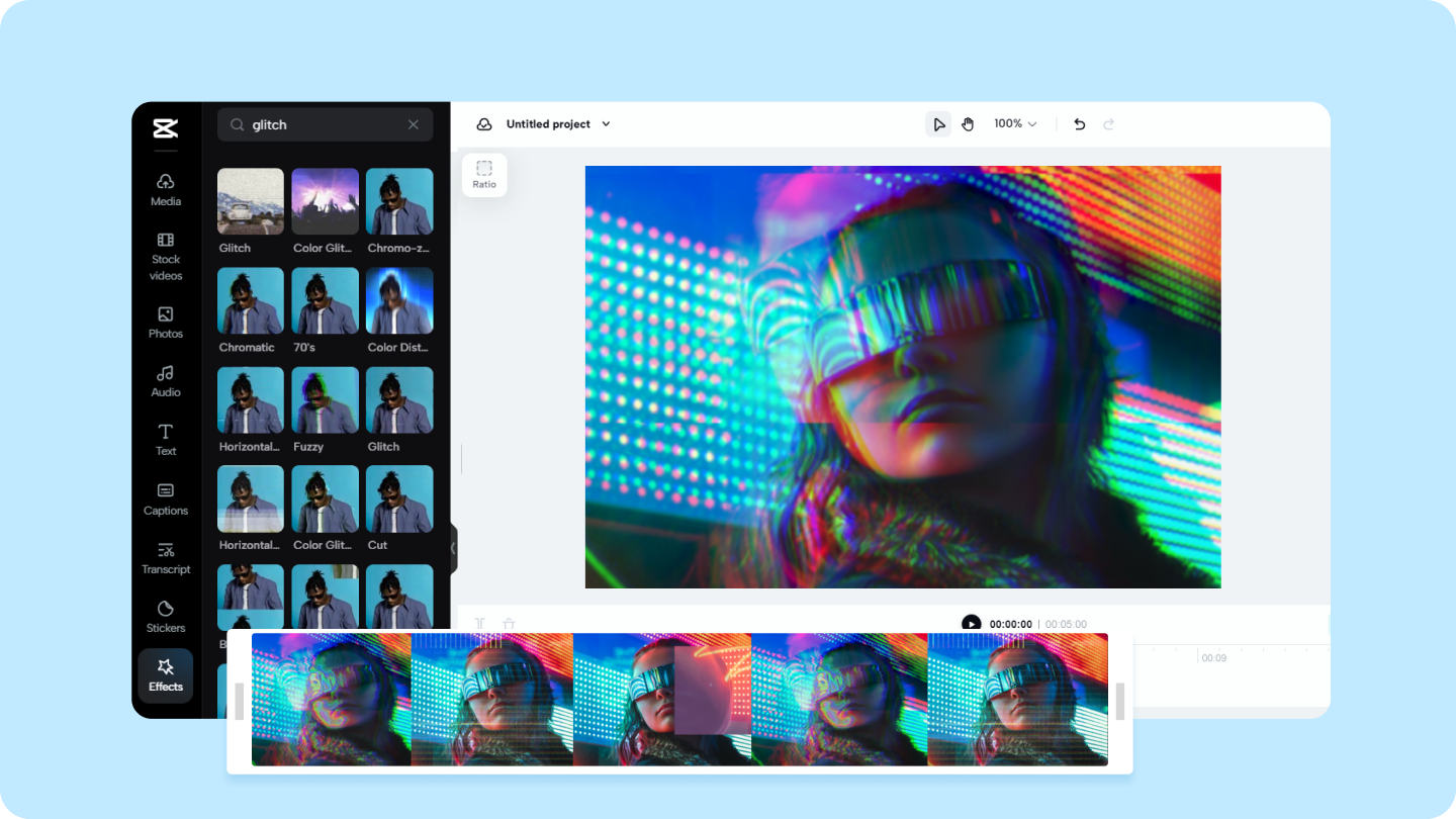 Art of Glitch Overlay with CapCut