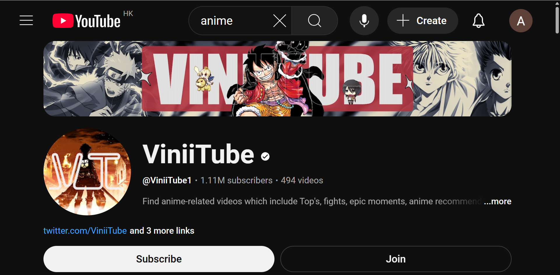 พิจารณาใช้แบนเนอร์อนิเมะบน YouTube