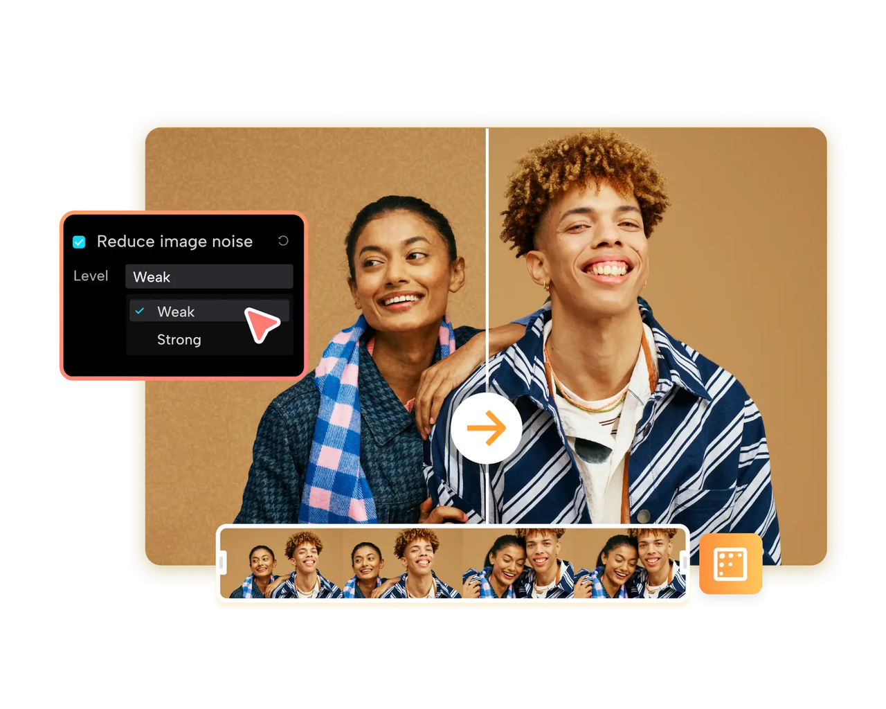 AI video denoiser of CapCut