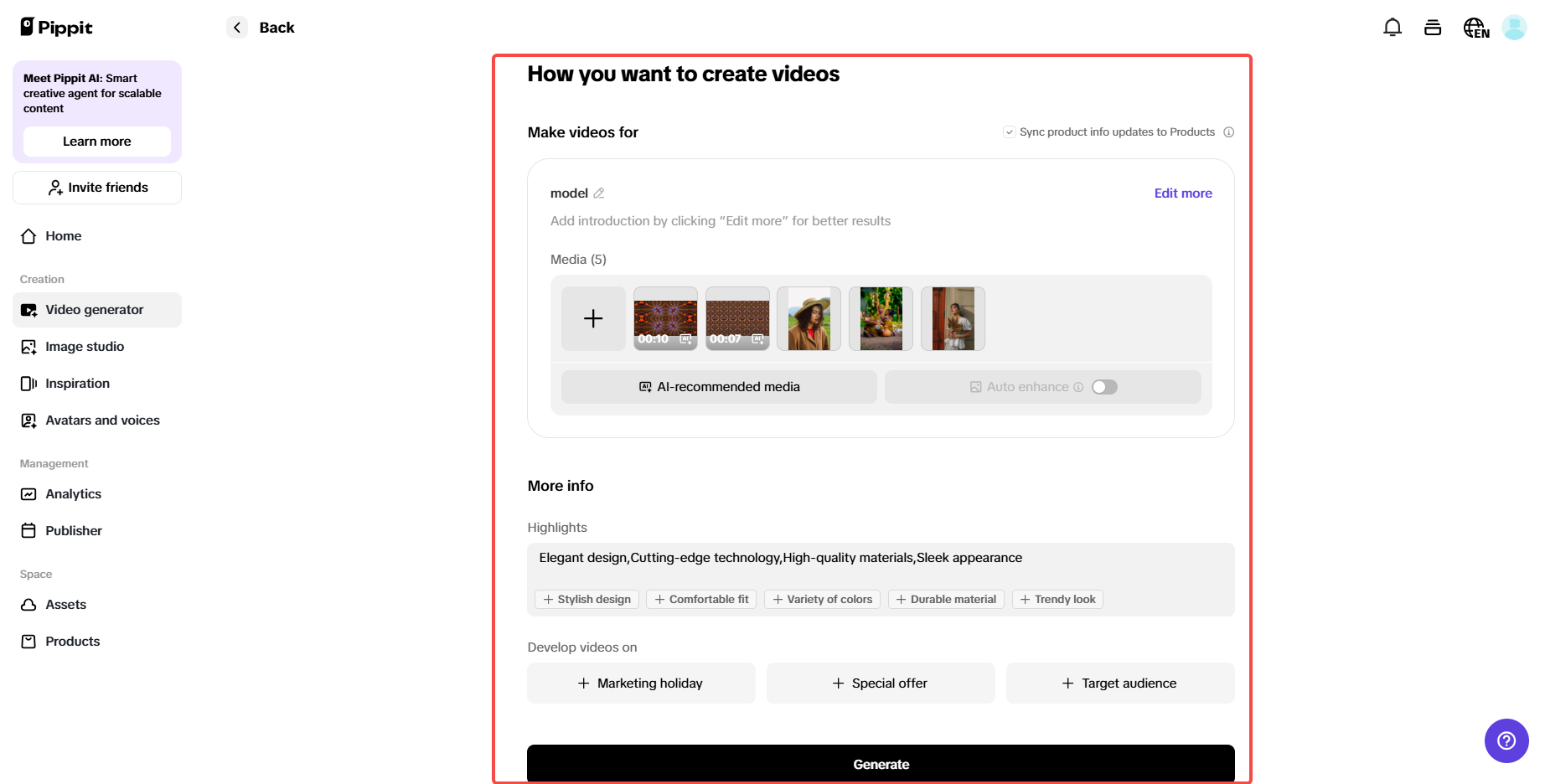 Como você quer criar vídeos