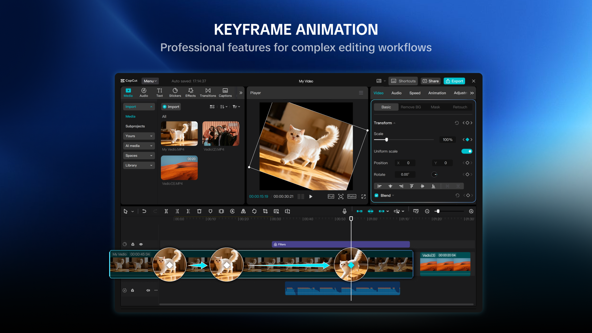 cc pad keyframe animation