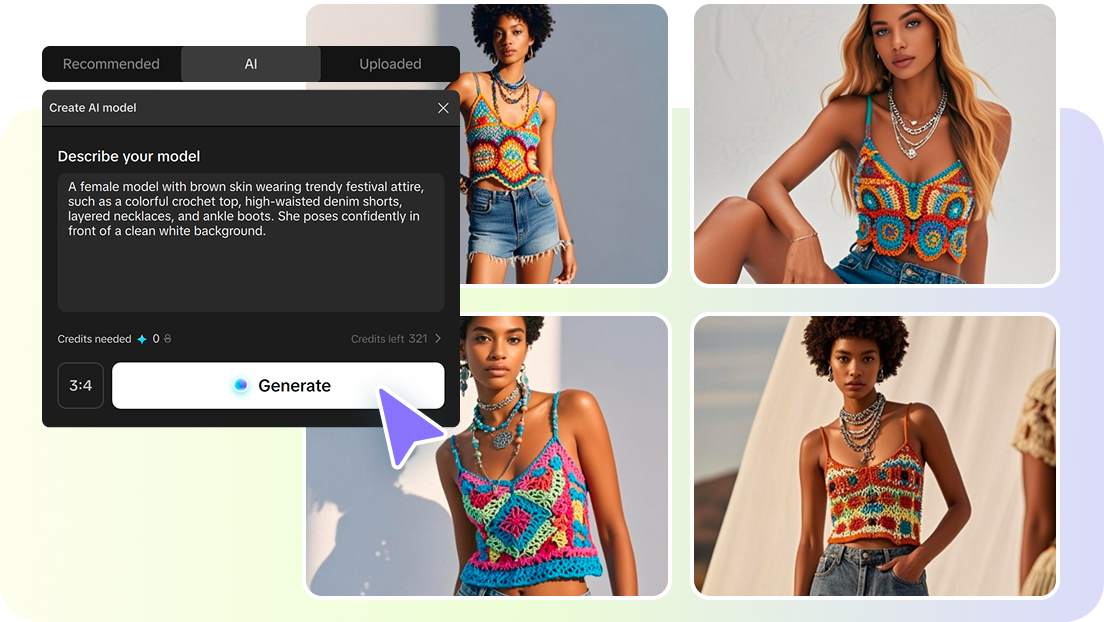 Generación de modelos personalizados con CapCut