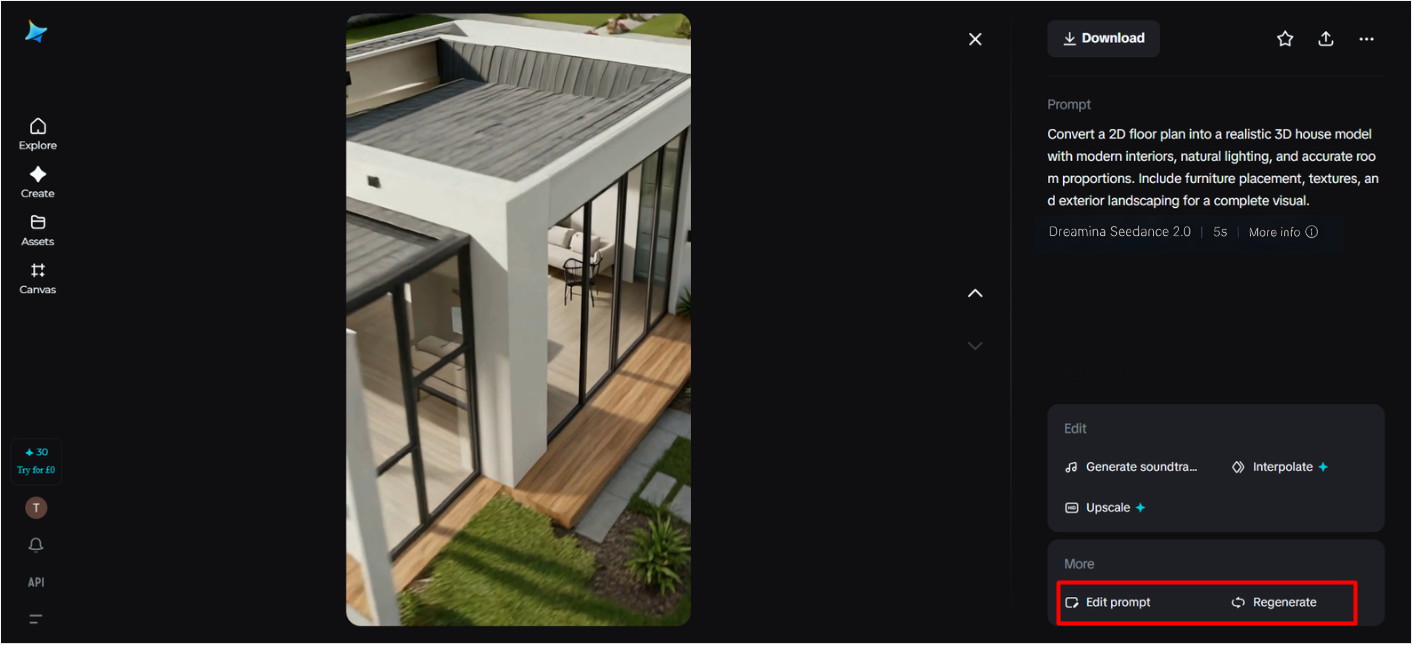 Customize the generated video