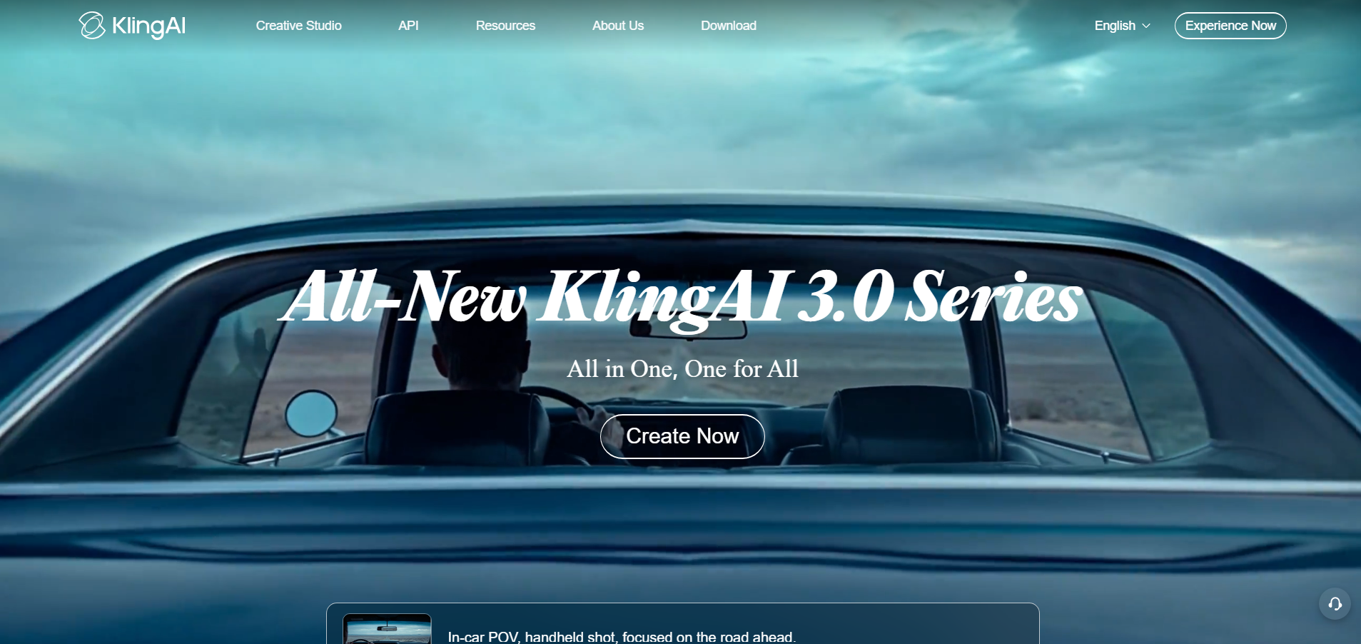 Kling AI interface