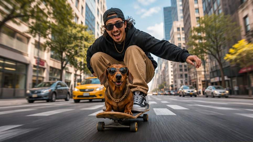 Skate Dog AI Video Effect hero image