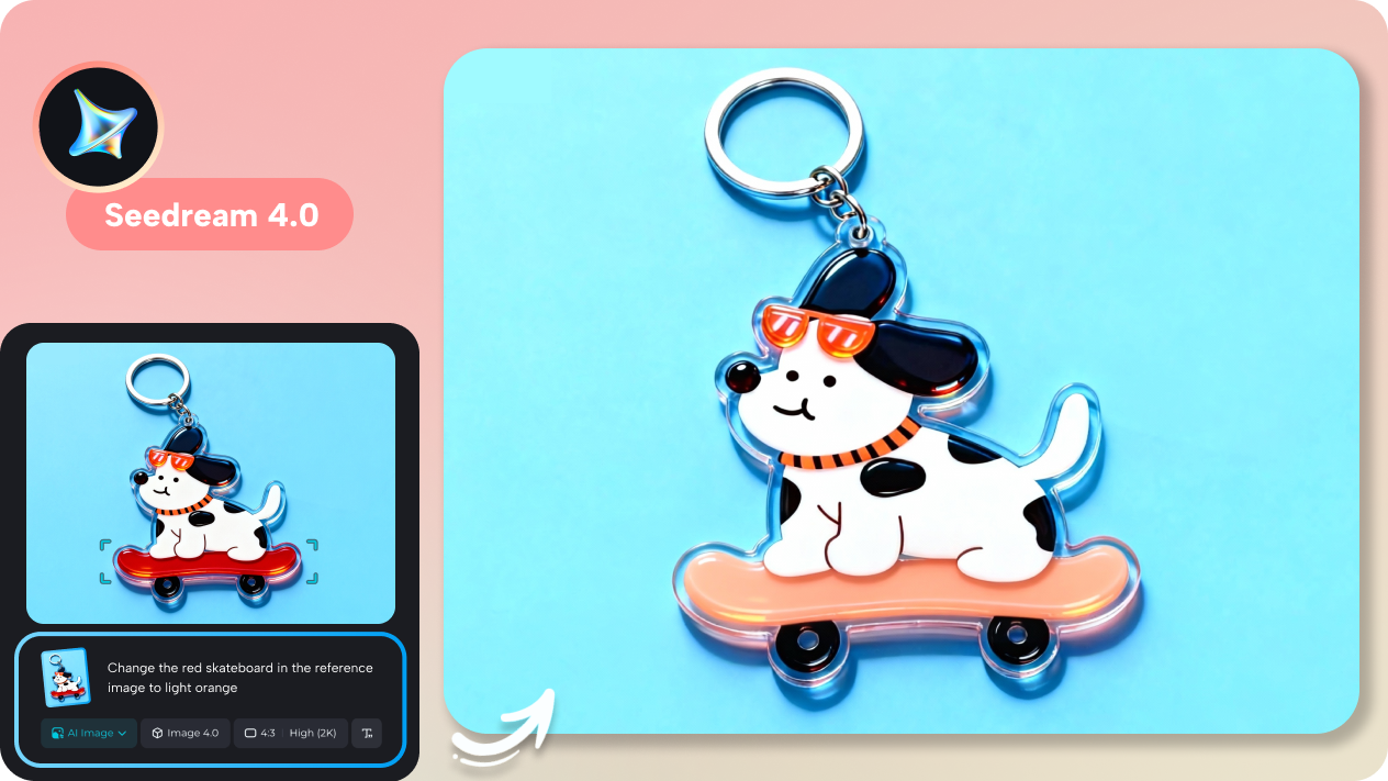 keychain designs with interactive editing