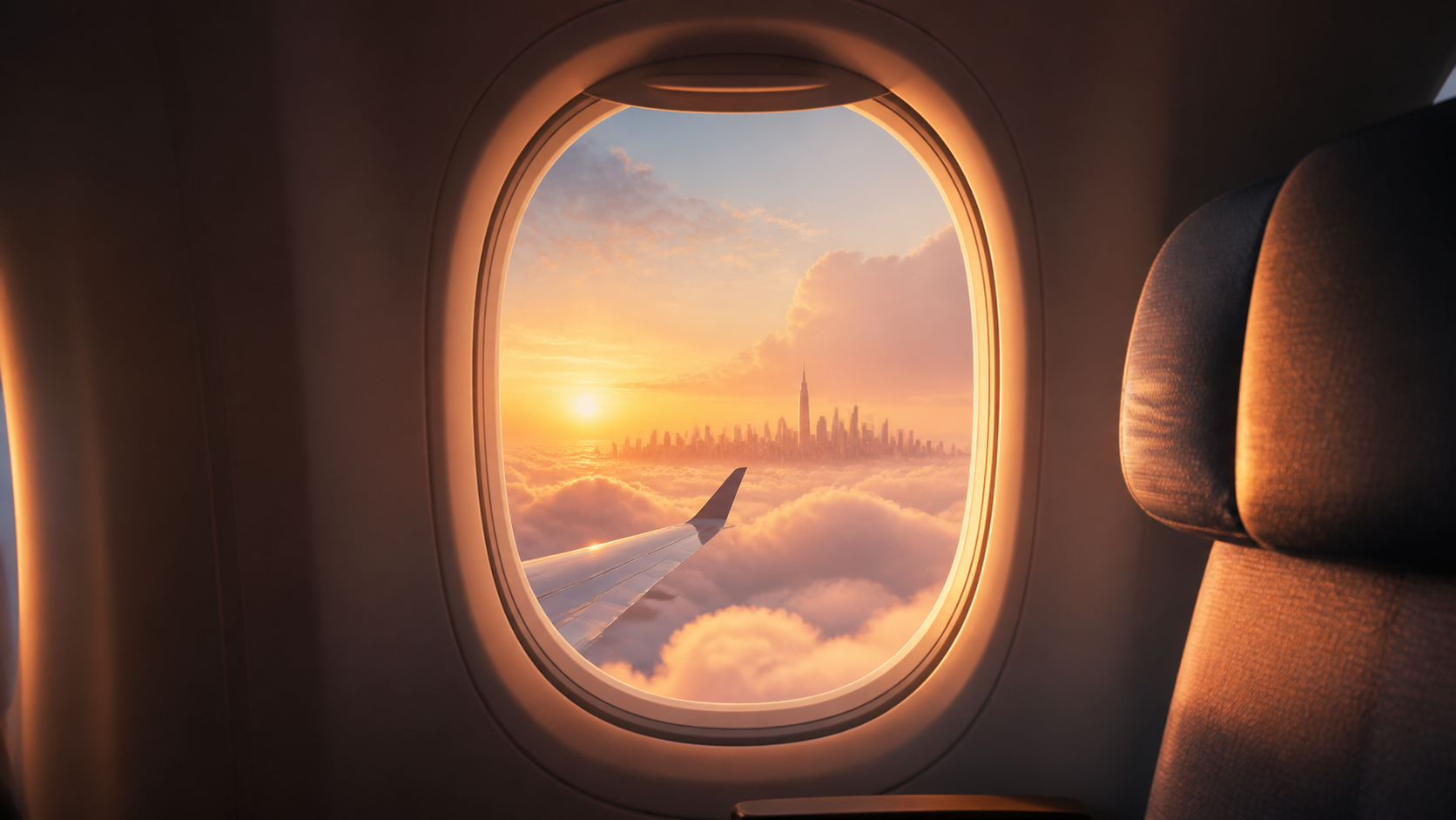 Airplane Travel WhatsApp Story hero image created for Dreamina