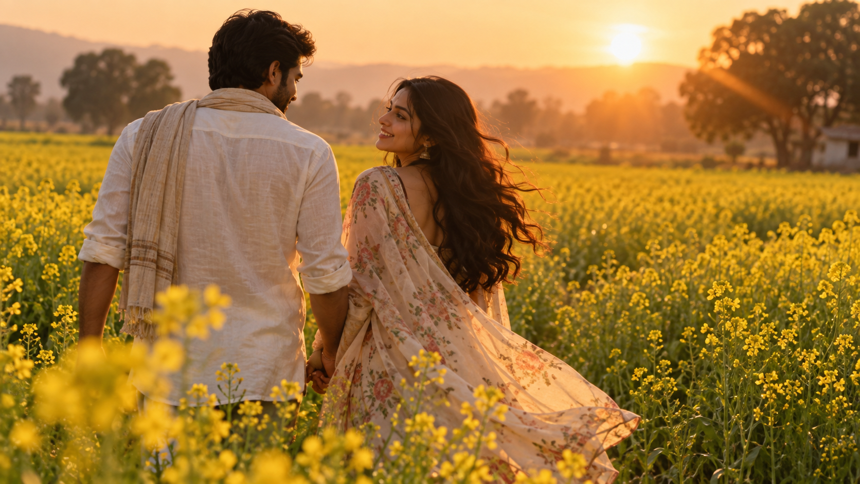 Tera Hun Jaan LeCapCut템플릿: Golden Mustard-Field Walk