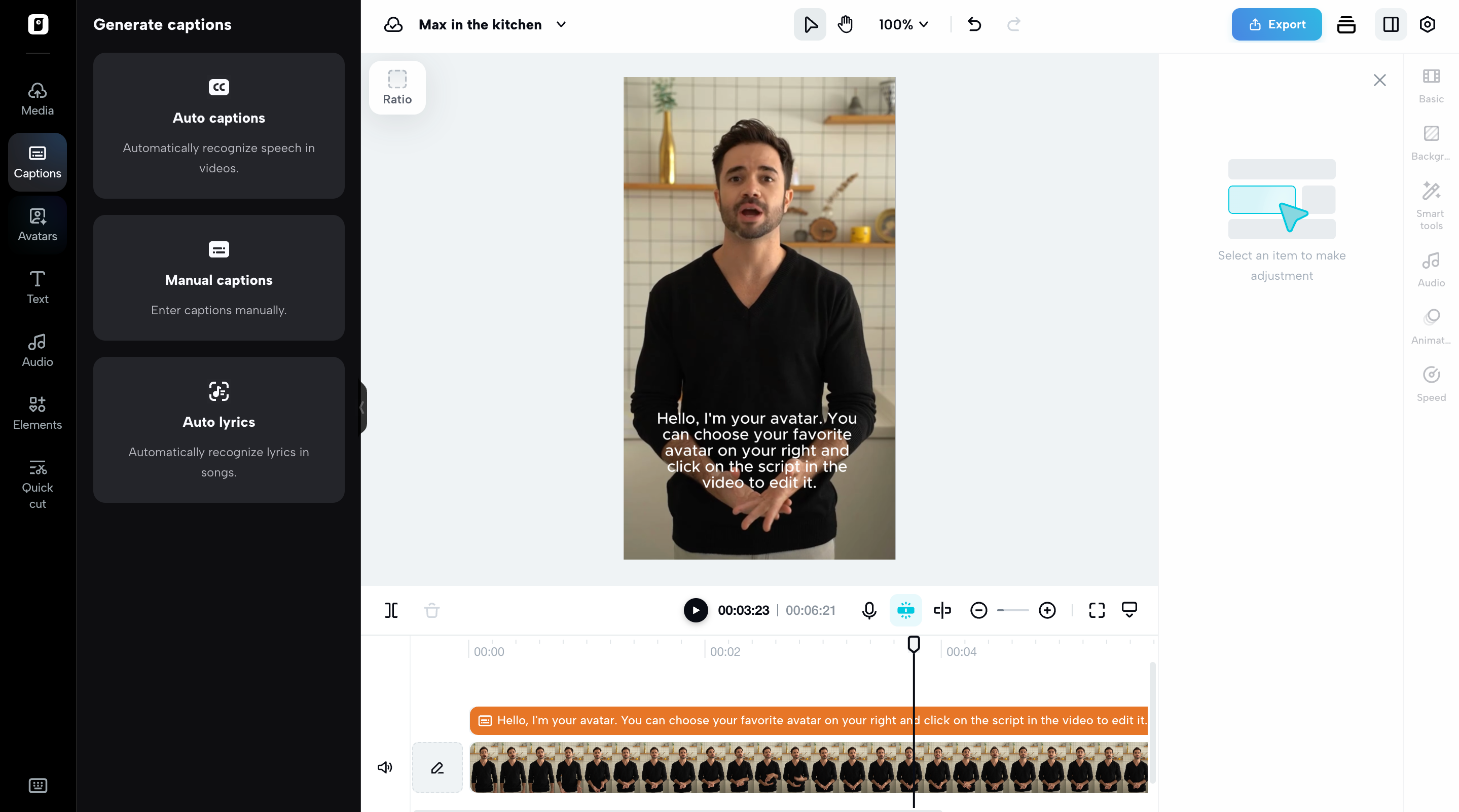 Legendas automáticas