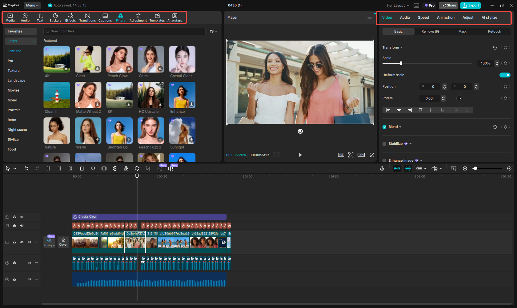 Menukar skrip kepada video dalam CapCut