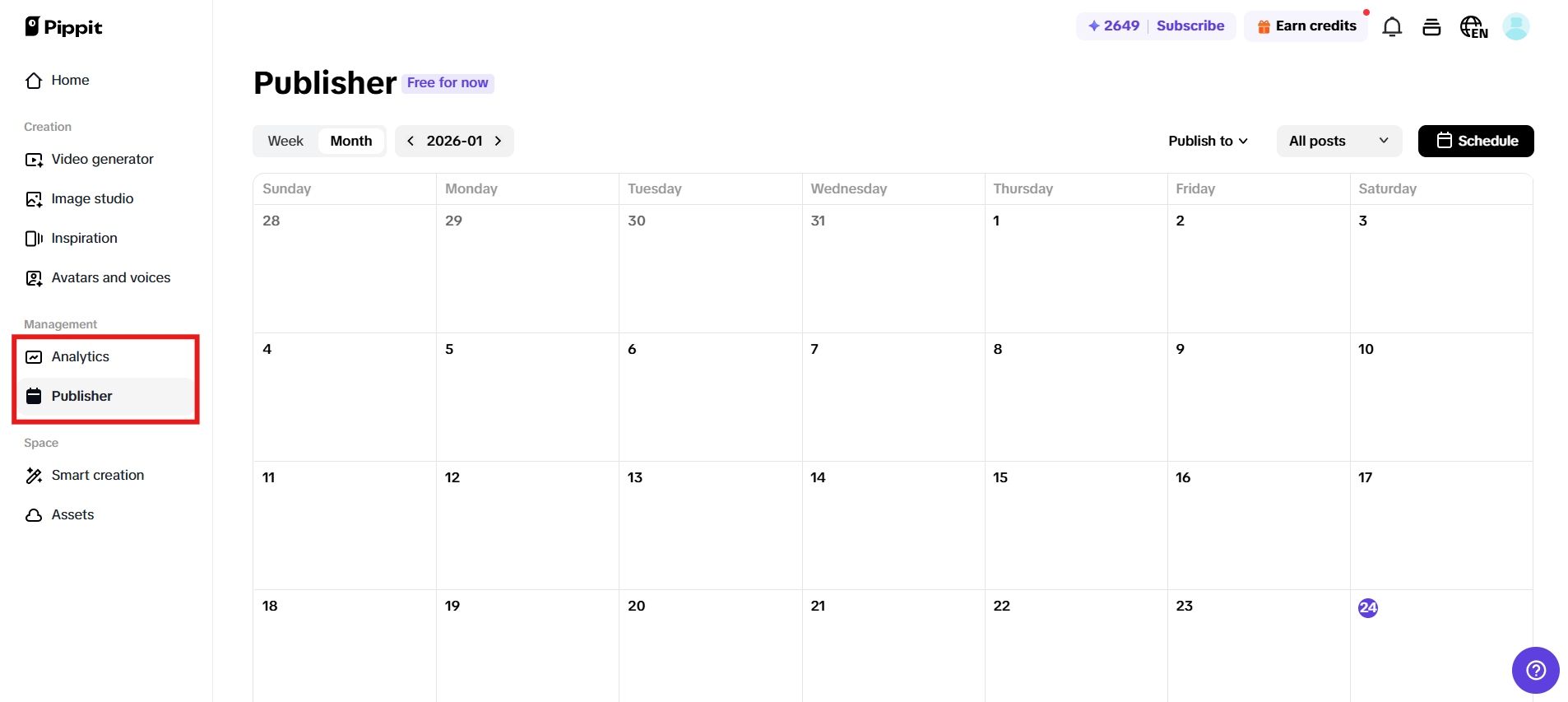 Publish and track performance