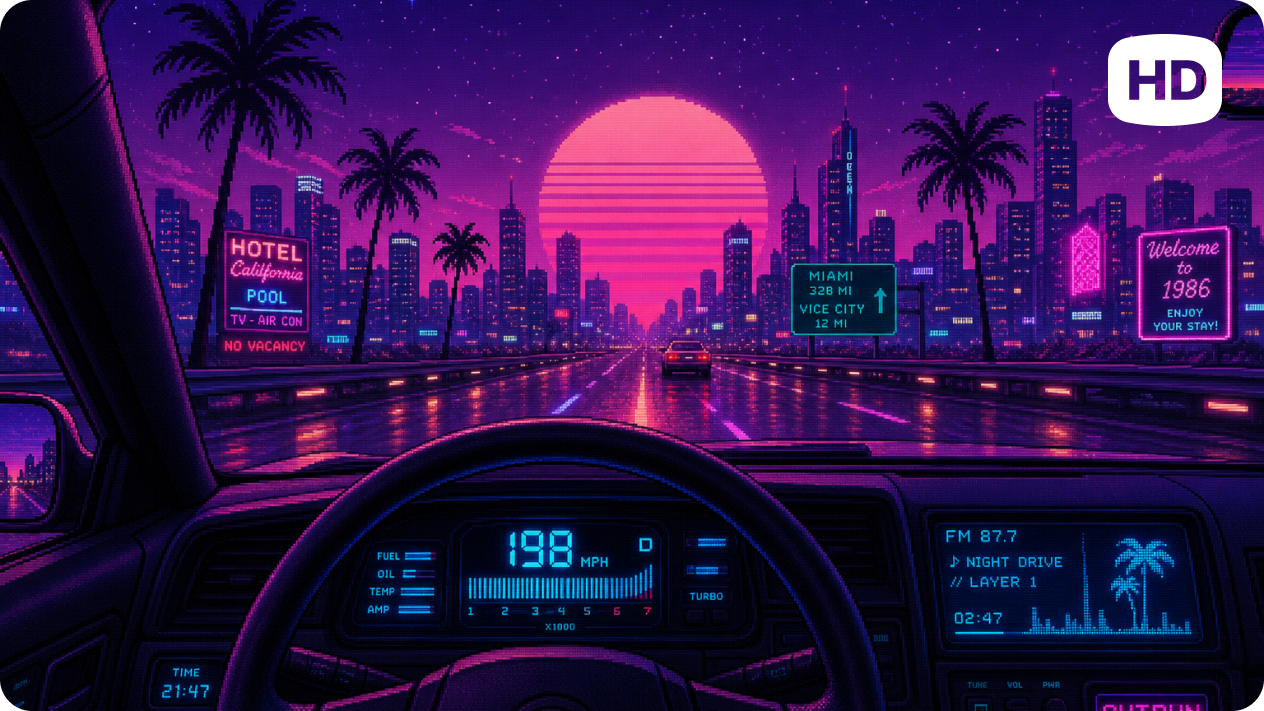 Palakasin ang iyong vaporwave art sa pinakamatalas nitong resolution