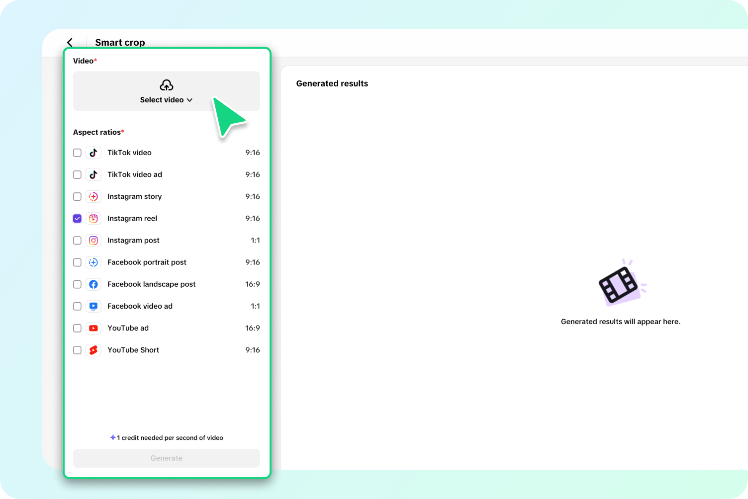 description=The Pippit multi-track editor interface. The timeline shows a video clip being split and the aspect ratio being changed from 16:9 to 9:16 in a preview window.