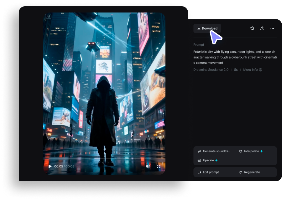 Download the AI sci-fi video