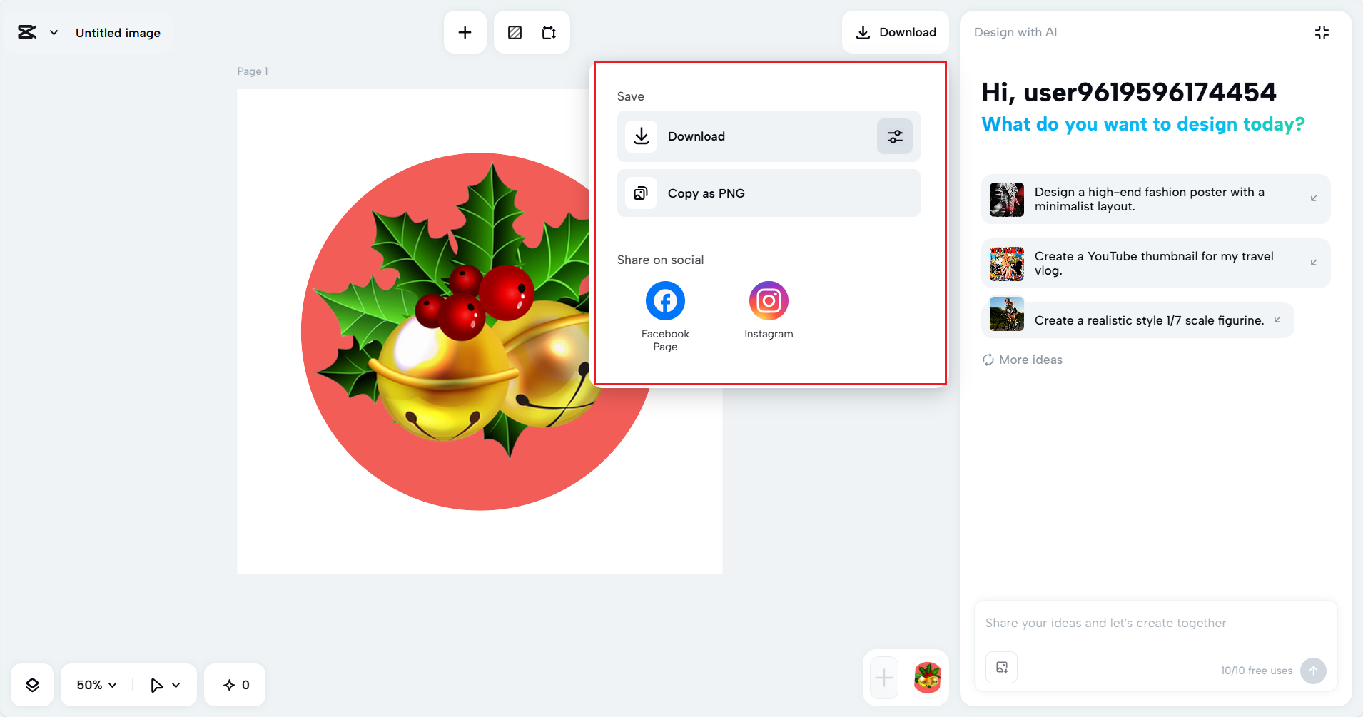 Download and share your template freely
