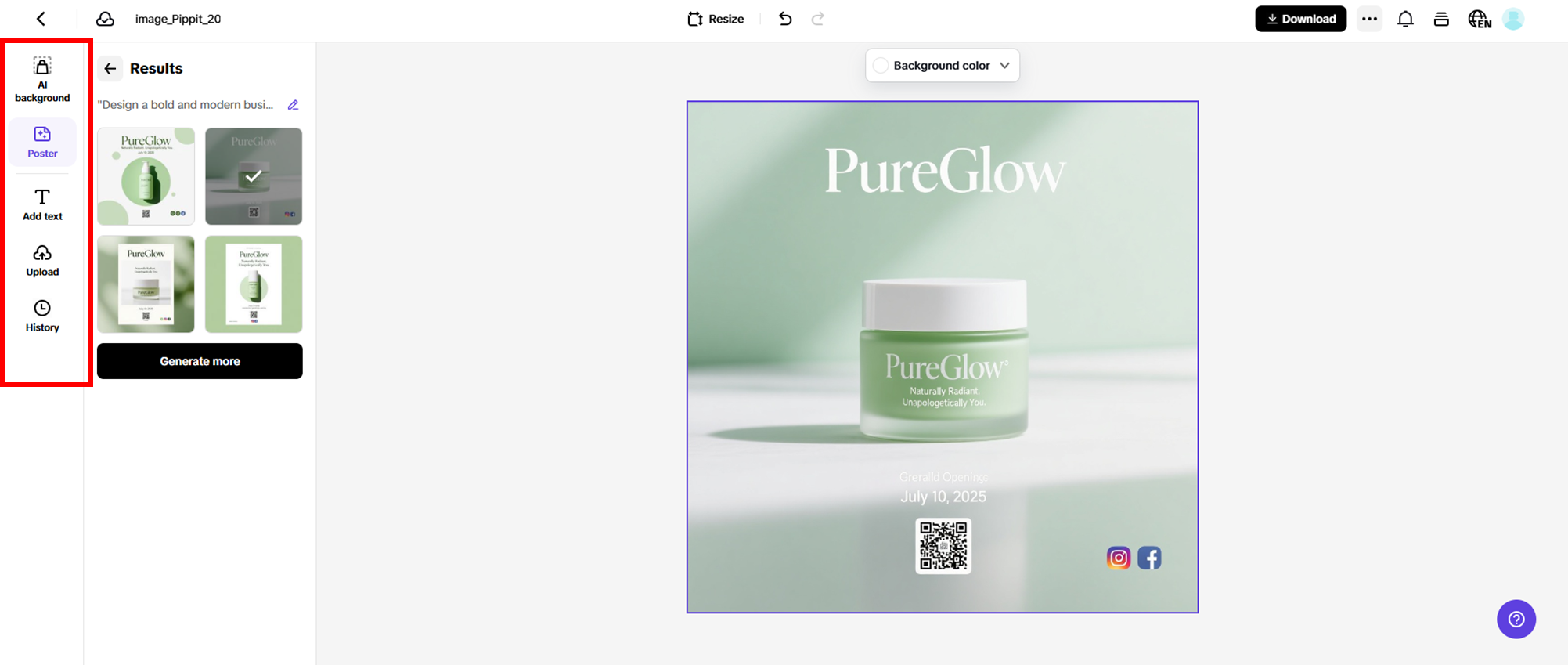 Customize your poster