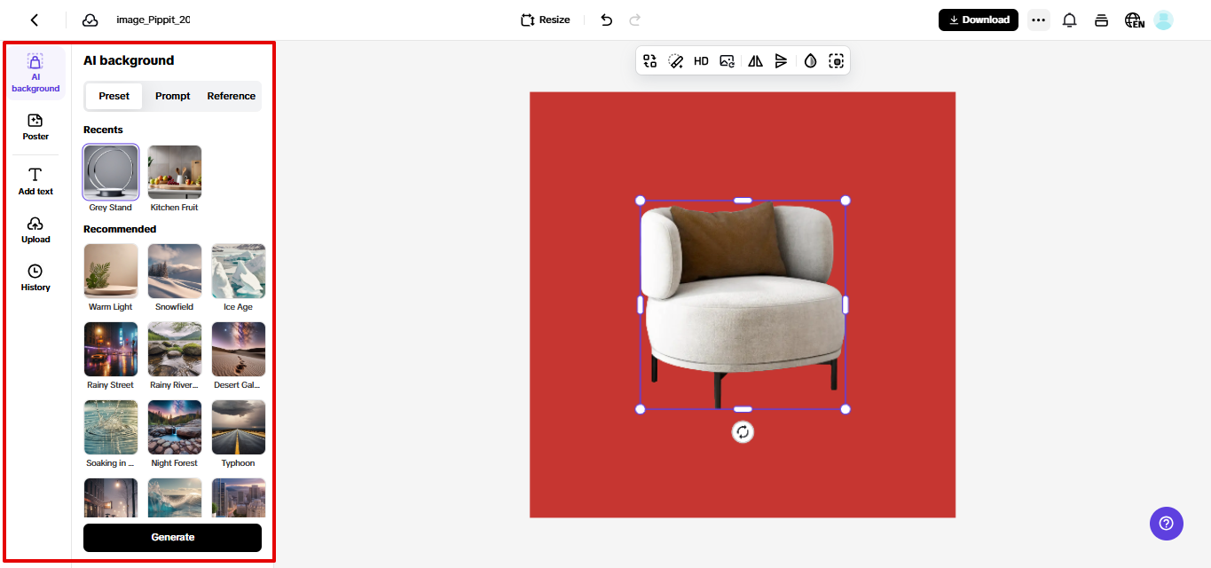 Create product images