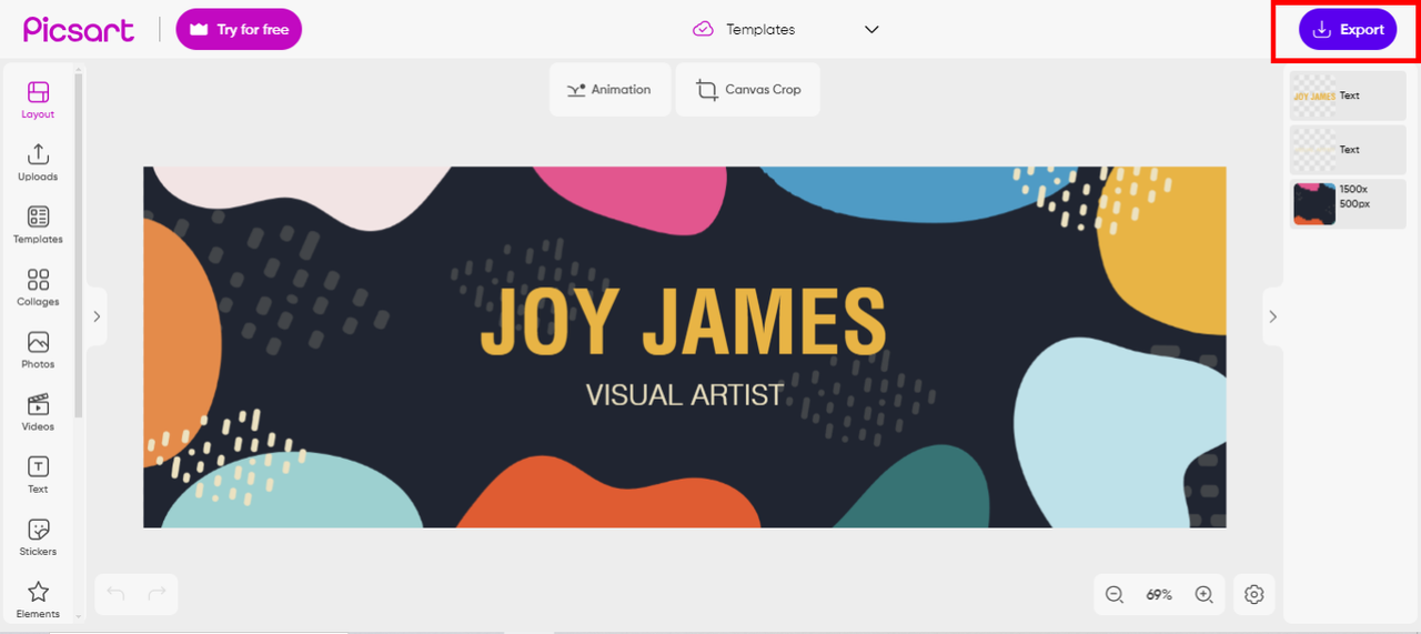 Export your image