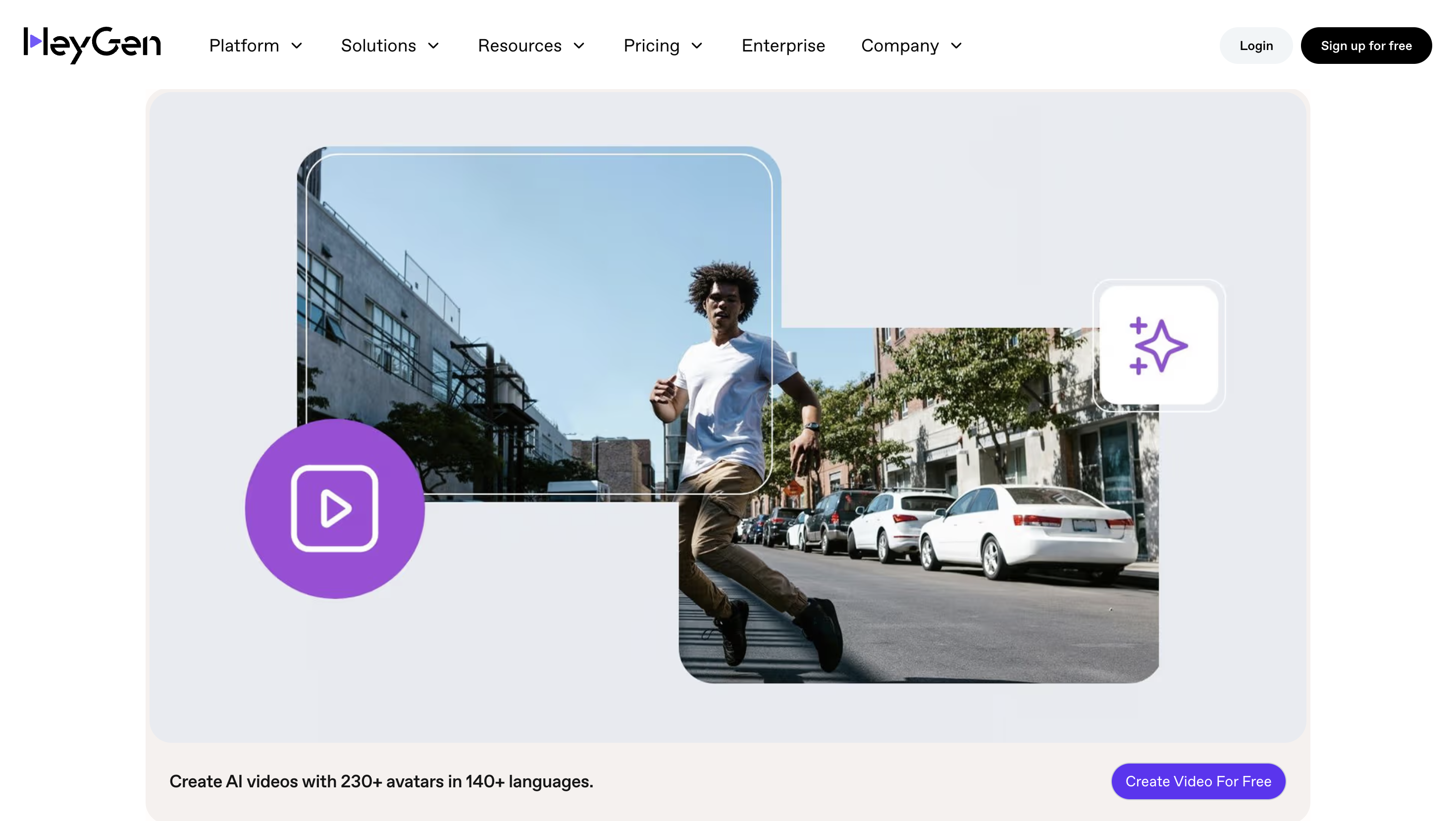 HeyGen homepage