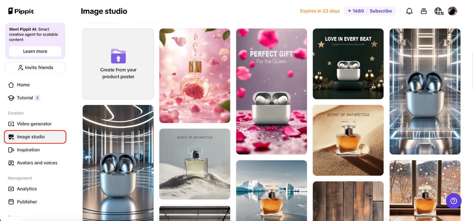 Visualize products in ideal contexts