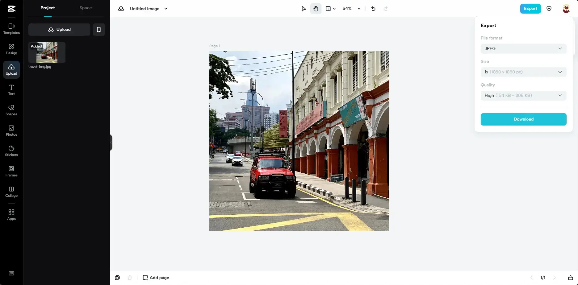 Compress and export