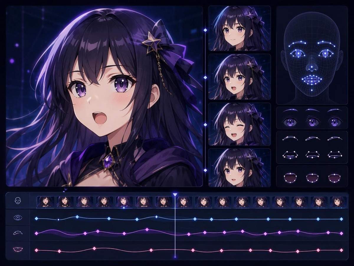 anime facial motion capture AI prompt cover 3 in 4:3