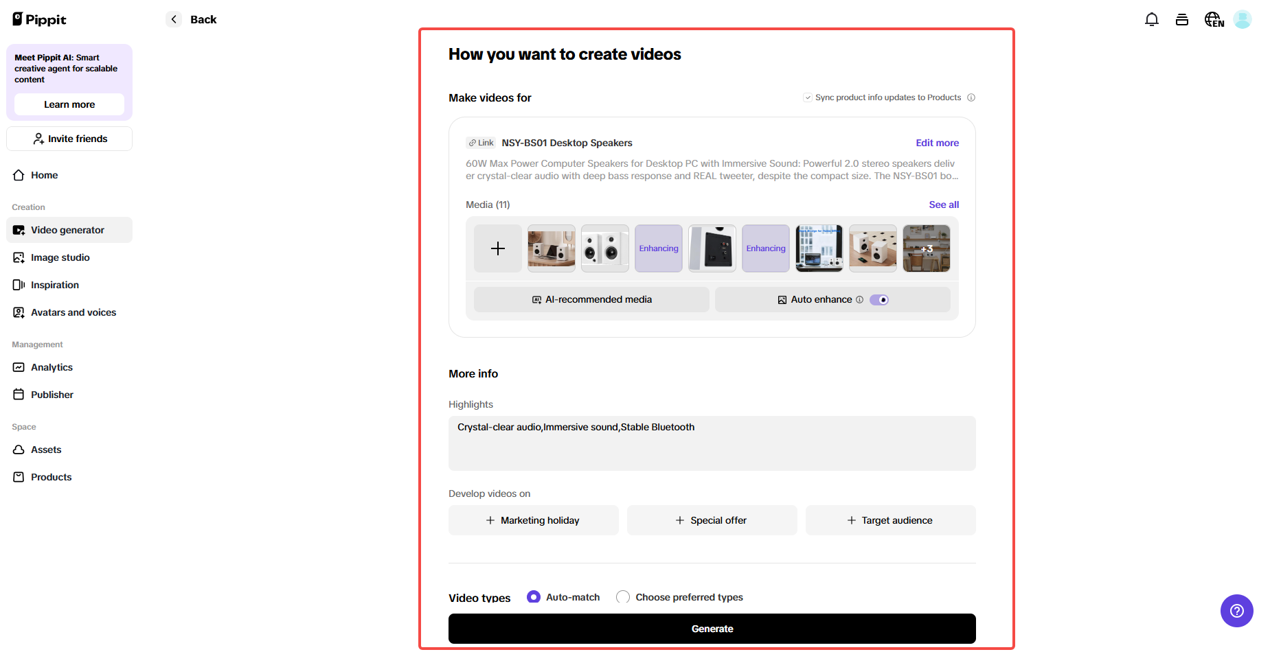 Highlight key product features