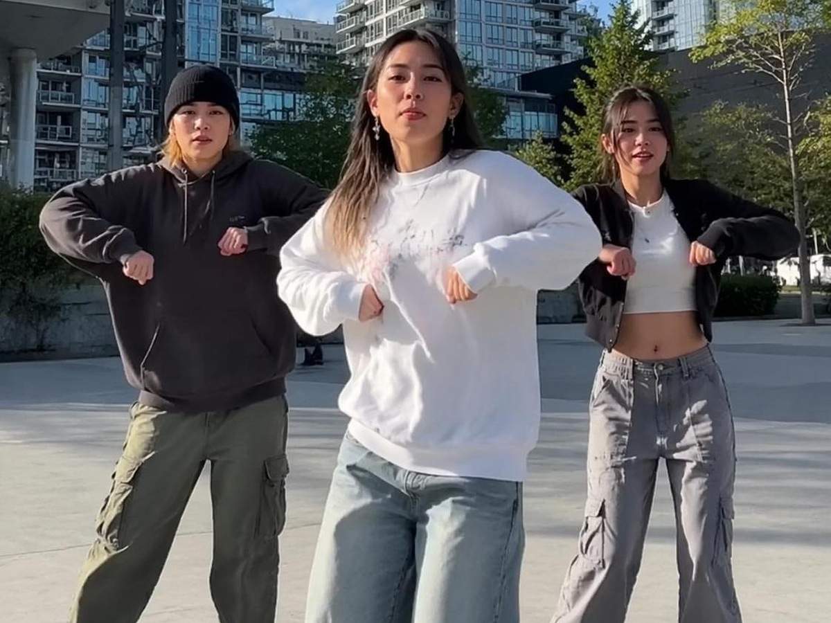 Cartão de prompt do gerador de dança IA TikTok foto real distinta 2 em 4: 3
