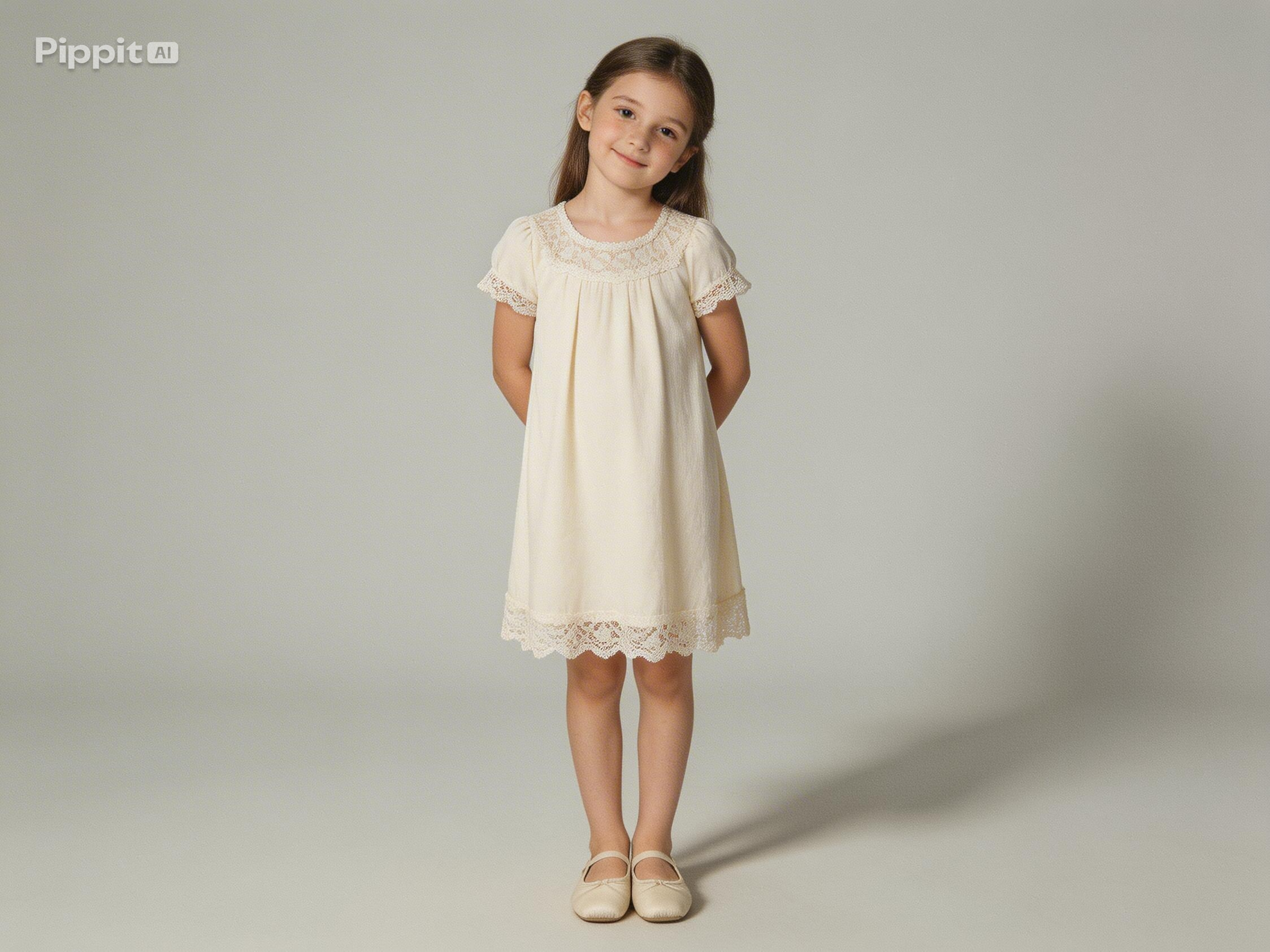 The original image of a little girl