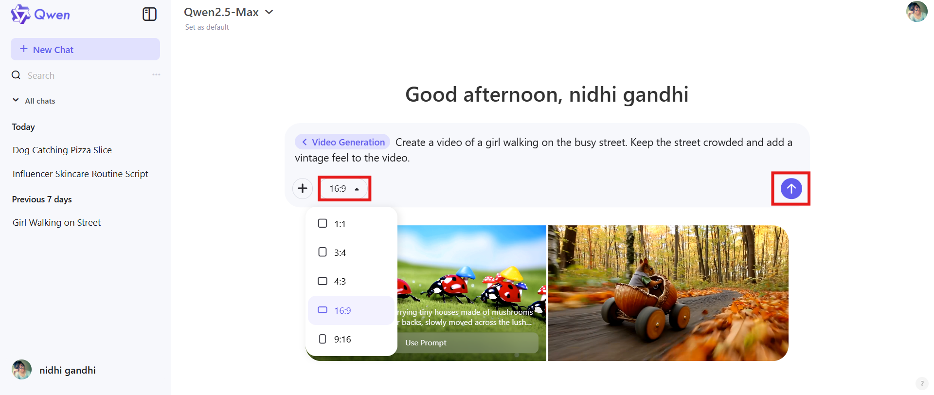 Customize and generate