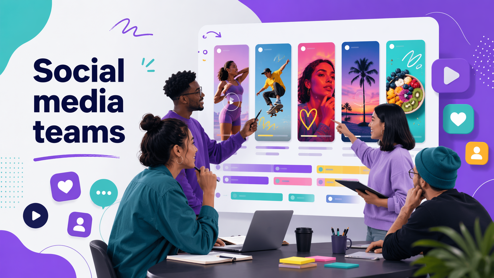 AI YouTube Shorts generator visual for social media teams planning short-form campaigns