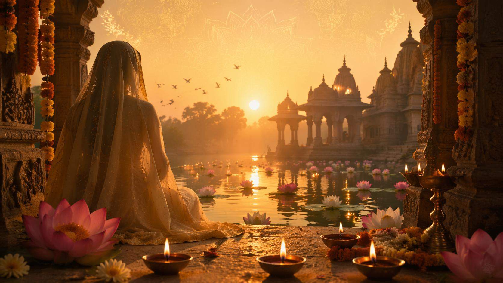 Dreamina yogini ekadashi wishes prompt 16:9 hero image