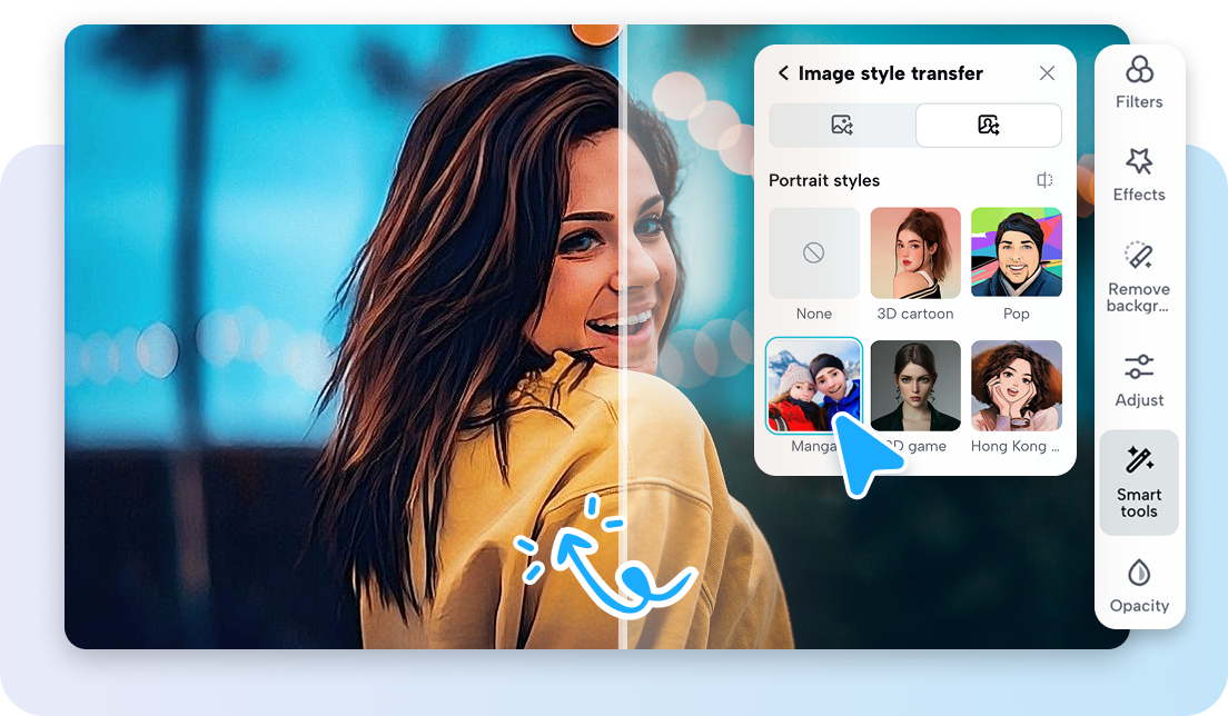 Image style transfer tool