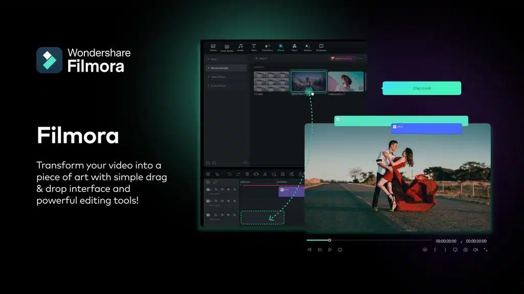 Wondershare Filmora AI 비디오 편집기