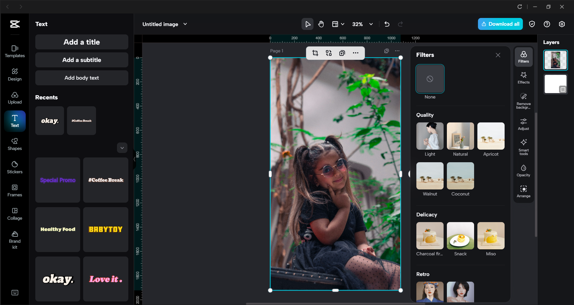 Rozhraní CapCut desktop video editor - efektivní nástroj pro úpravu obrázků na PC