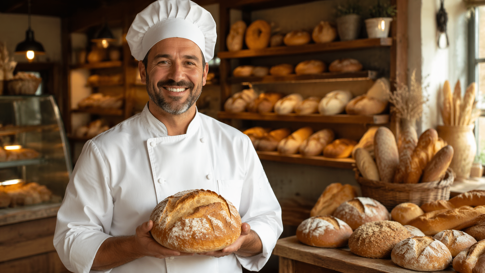 Dreamina Chef Filter Prompt Beispiel 2: Cozy Bakery Chef