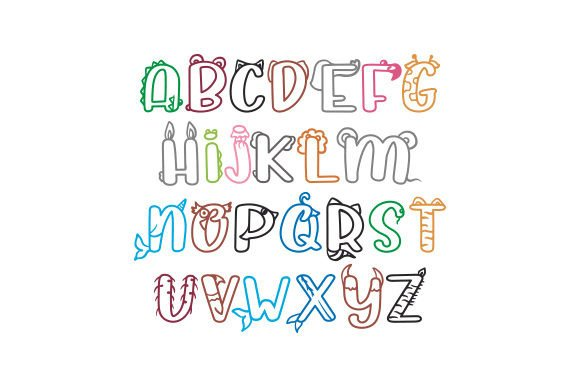 Doodle แบบอักษรน่ารัก