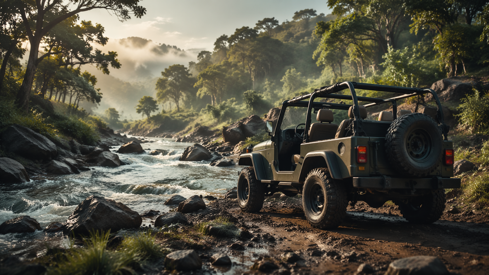 Dreamina chatgpt jeep prompt prompt example 2: Mountain Trail Vehicle
